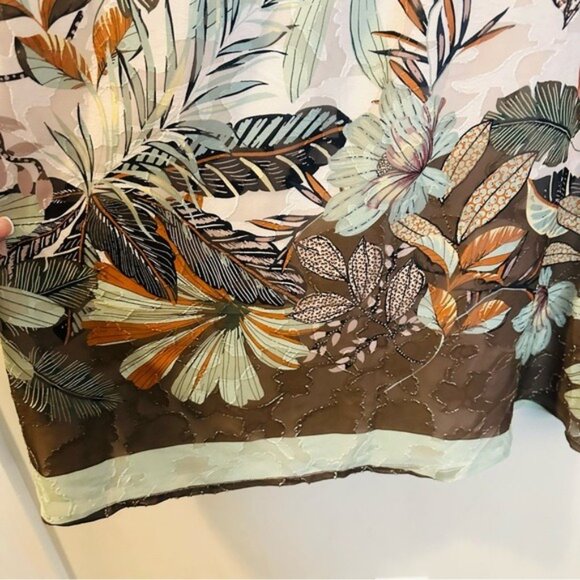 Super Natural by Secret Mission Jacquard Georgette Sandra Maxi Skirt M NWT - Picture 6 of 10